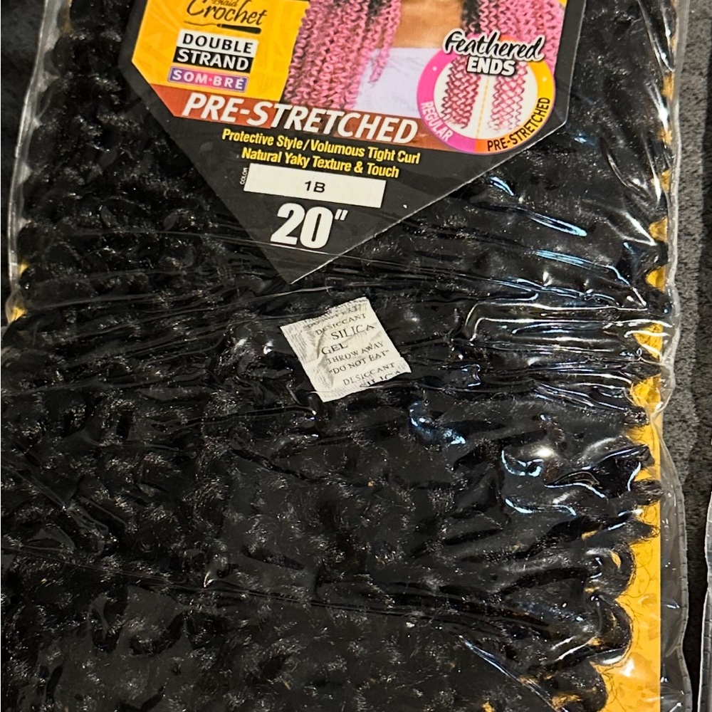 Double Strand Pre-Stretched Black Hair Extensions